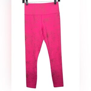 ZYIA Active Hot Pink Stay Gold Light ‘n’Tight Leggings size 4
